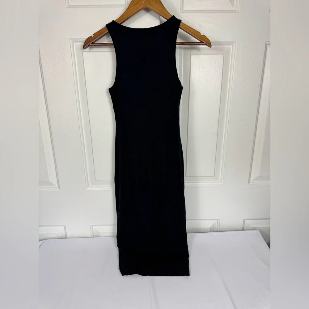 Nwt MARINE‎ LAYER Black Lexi Rib Fit Tank Midi Dress XS